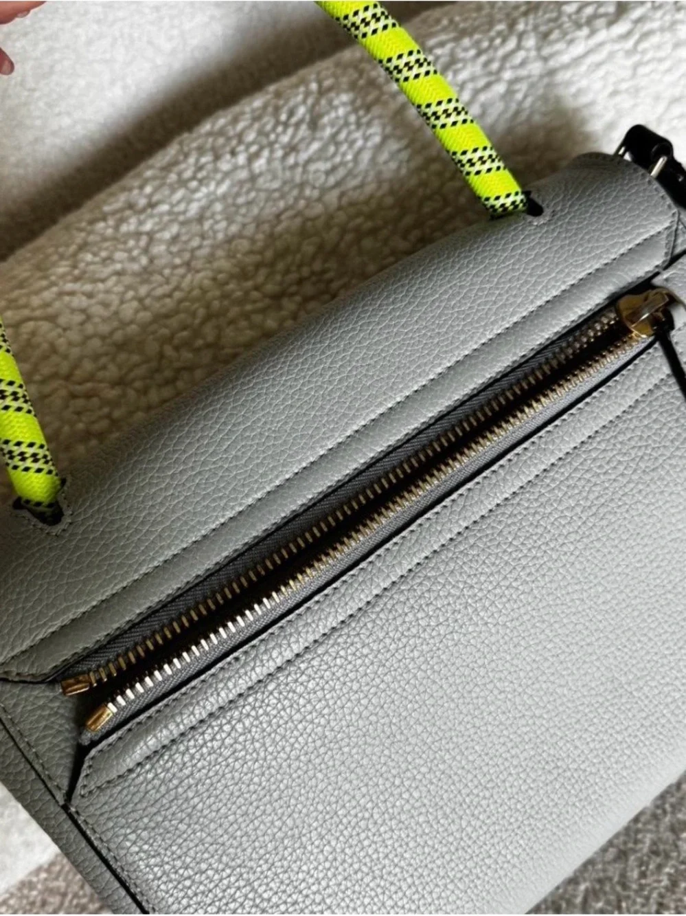 Anya Hindmarch grey leather